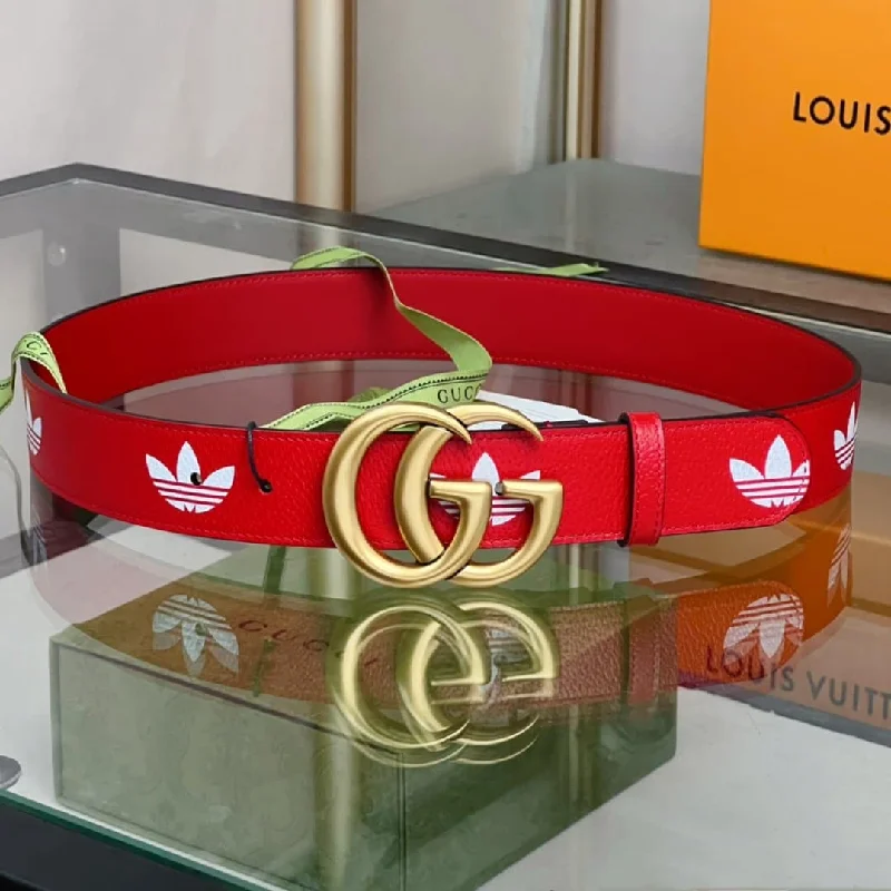 Gucci GG Marmont Reversible Belt Red. Women Belt