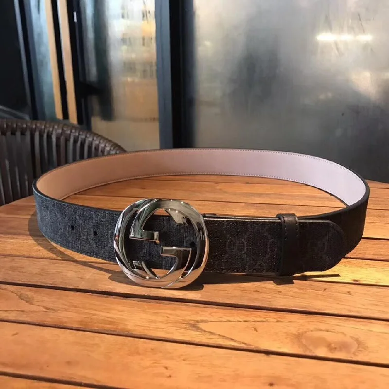 Gucci GG Supreme Belt With G Buckle Black. Women Belt ?411924