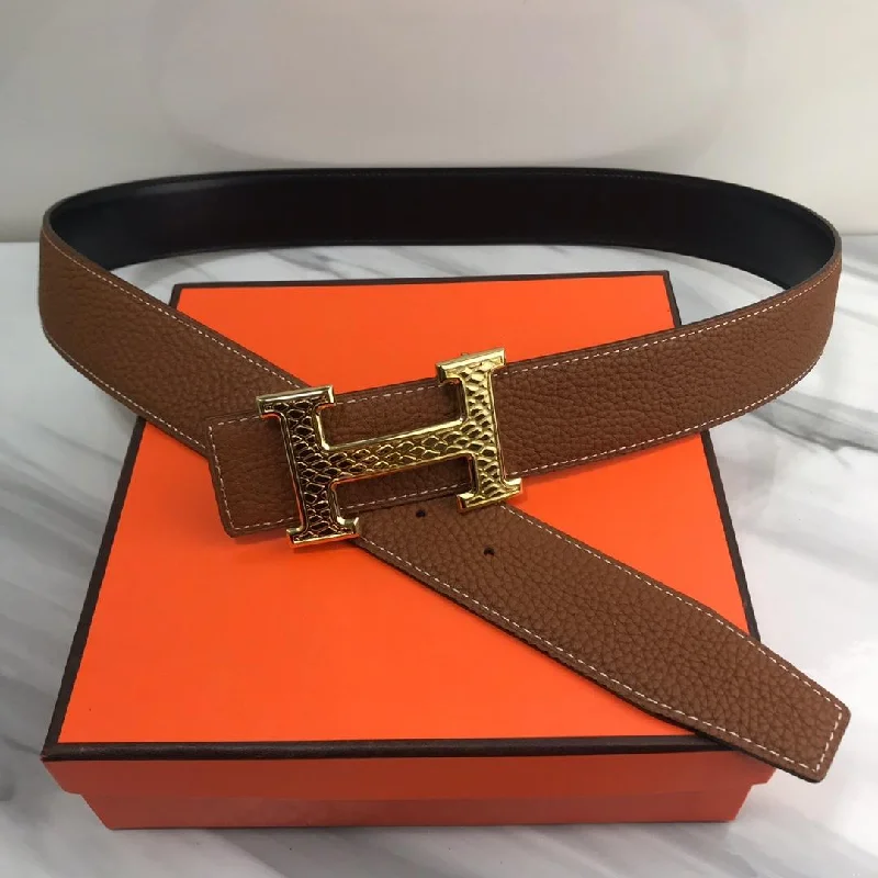 Hermes Constance Martelee Belt Buckle and Reversible Brown For Women. Women Blet