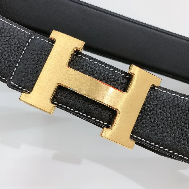 Hermes H Belt Buckle and Reversible Black For Women. Women Belt