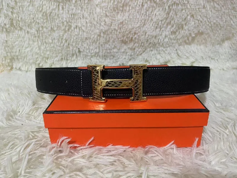 Hermes Quizz Touareg Belt Buckle and Reversible  Black For Women. Women Belt