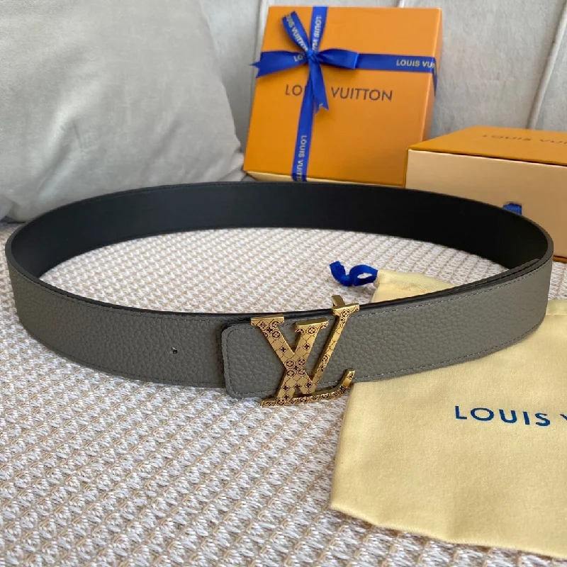 Louis Vuitton Iconic Reversible LV Belt Grey LV Women Belt