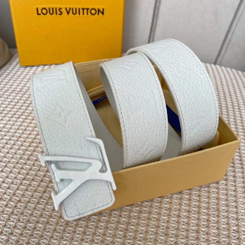 Louis Vuitton Iconic Reversible LV Belt White LV Women Belt