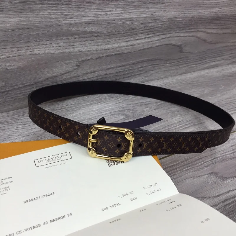 Louis Vuitton LV Malletier Monogram Canvas. Women Belt M9943V