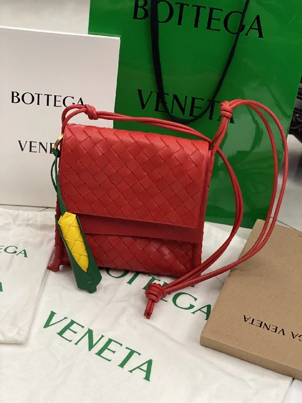 Bottega Veneta Backpack Red. For Women. Women-s Bags 8.9in/22.5cm