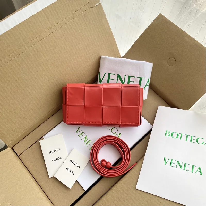 Bottega Veneta Candy Cassette Red. For Women. Women-s Bags 4.7in/12cm