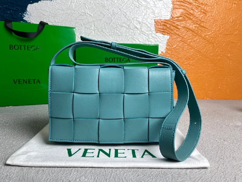 Bottega Veneta Cassette Light Blue. For Women. Women-s Bags 9.1in/23cm