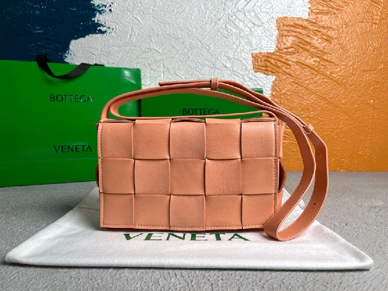 Bottega Veneta Cassette Light Orange. For Women. Women-s Bags 9.1in/23cm