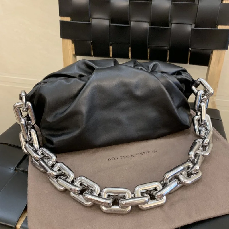 Bottega Veneta Chain Pouch For Women 12.2in/31cm In Black