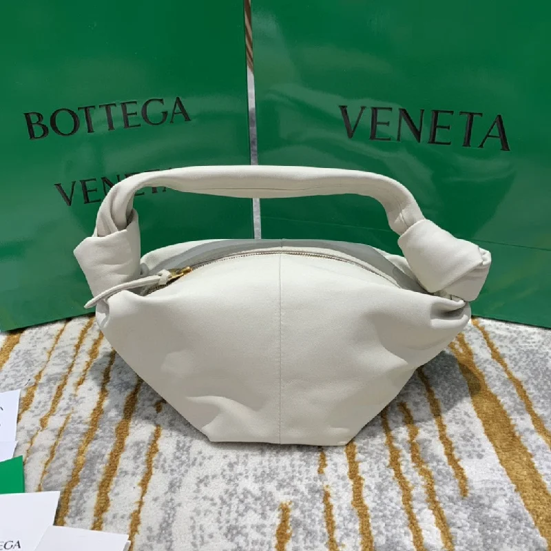 Bottega Veneta Double Knot Bag For Women 11.8in/30cm In Chalk