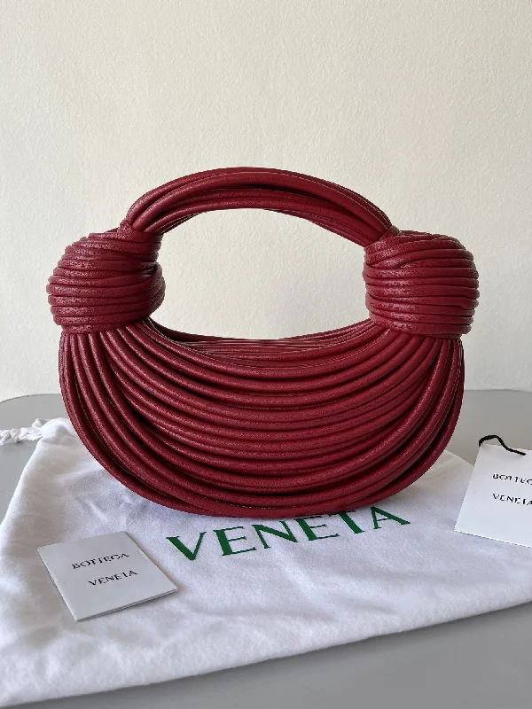 Bottega Veneta Double Knot Red. For Women. Women-s Bags 9.8in/25cm