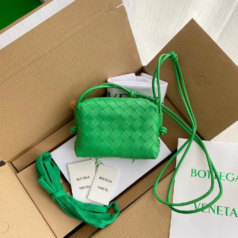 Bottega Veneta Mini Loop Camera Bag Green. For Women. Women-s Bags 6.7in/17cm 680254V1G113722