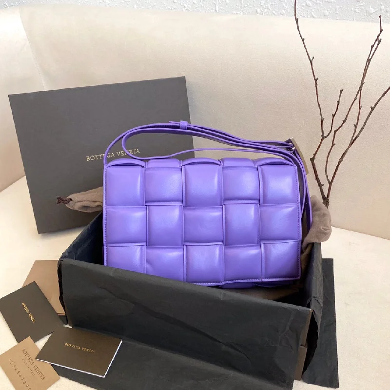 Bottega Veneta Padded Cassette Bag For Women 10.2in/26cm In Violet