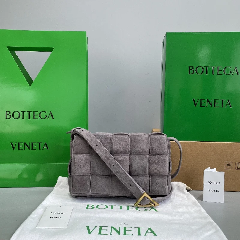 Bottega Veneta Padded Cassette Gray. For Women. Women-s Bags 10.2in/26cm