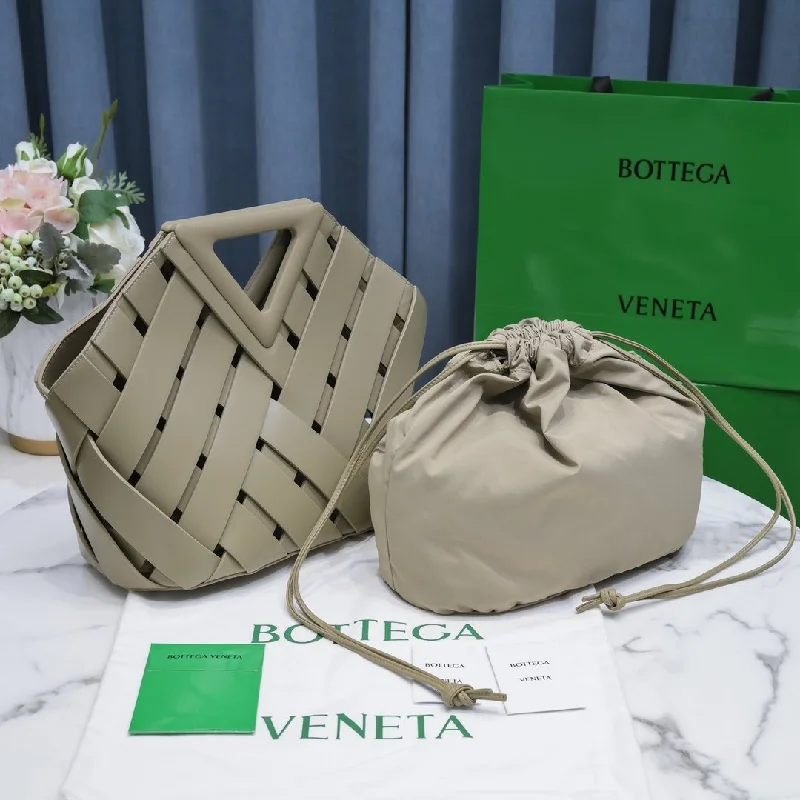 Bottega Veneta Point Dark Beige. For Women. Women-s Bags 9.8in/25cm