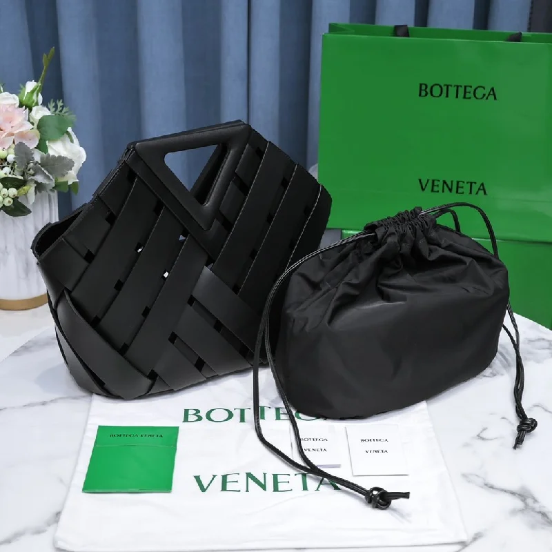 Bottega Veneta Point Dark Black. For Women. Women-s Bags 9.8in/25cm