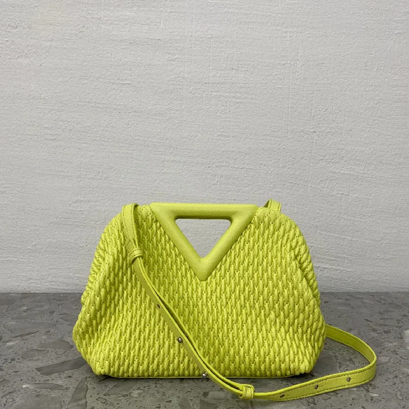 Bottega Veneta Point Yellow. For Women. Women-s Bags 9.4in/24cm