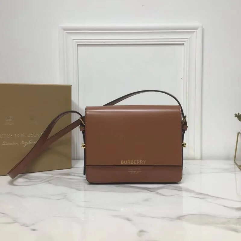 Burberry Grace Shoulder Bag Small Brown For Women. Women-s Bags 7.8in/20cm