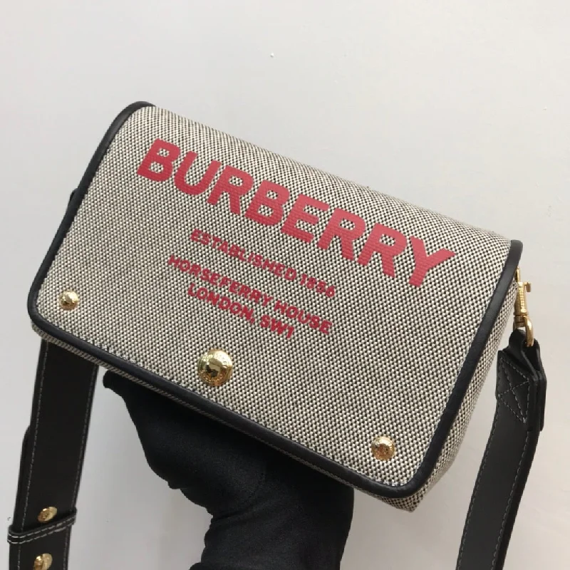 Burberry Horseferry Print Cotton Canvas Small Crossbody Bag For Women. Women-s Bags 7.1in/18cm