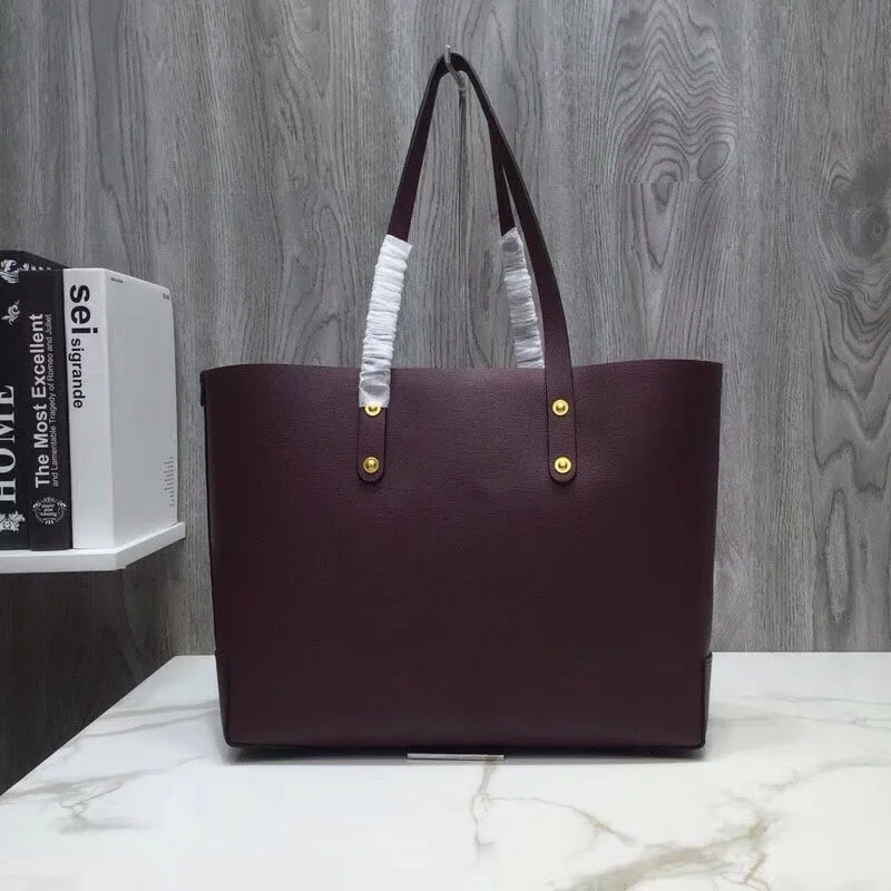 Burberry Small Embossed Crest Tote Purple For Women. Women-s Bags 13.8in/35cm