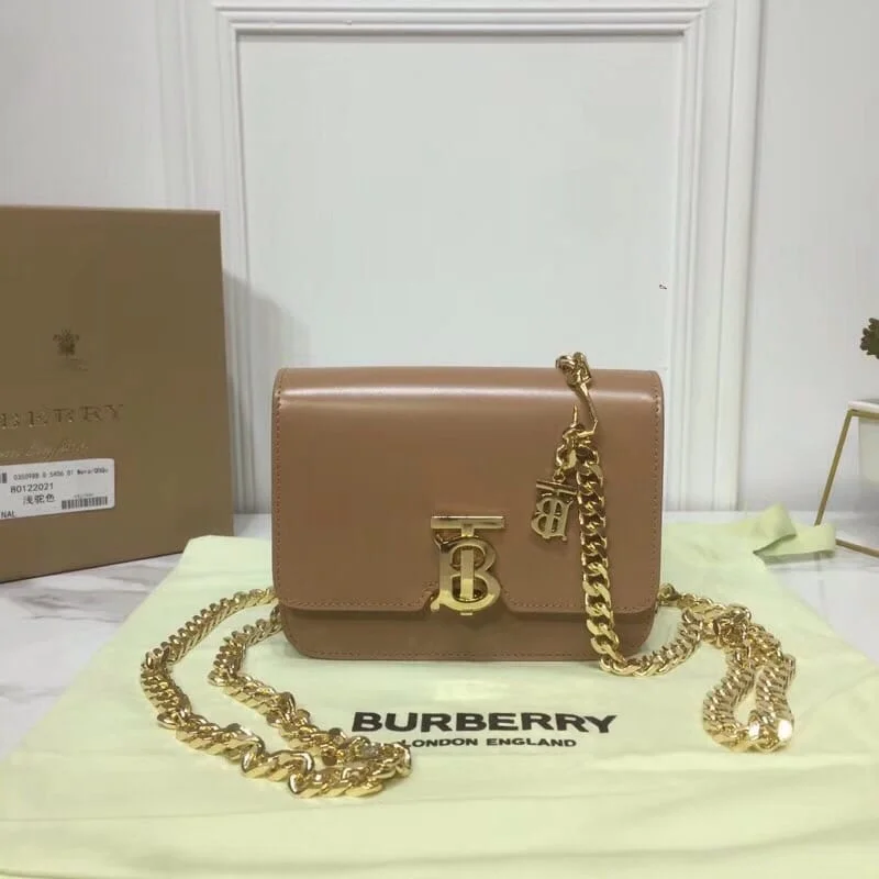 Burberry Tb Chain Belt Bag Brown For Women. Women-s Bags 6.6in/17cm