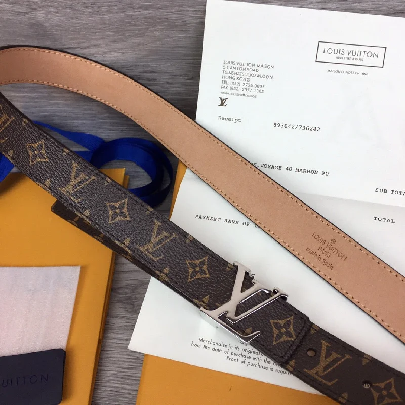 Louis Vuitton LV Iconic Reversible Belt Monogram Canvas. LV Women Belt M0527V