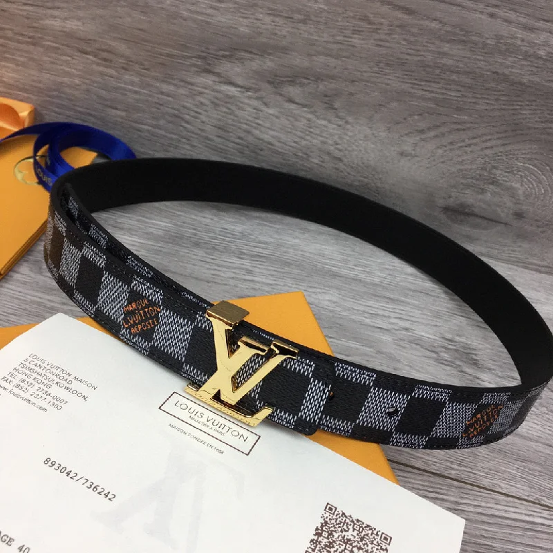 Louis Vuitton LV Initiales Belt Black