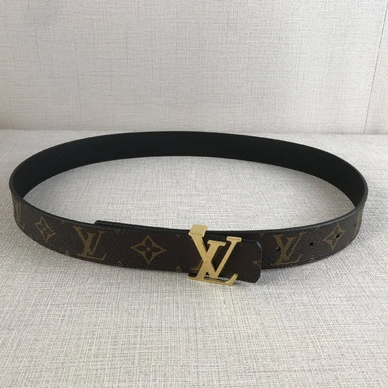 Louis Vuitton LV Initiales Reversible Monogram Canvas. LV Women Belt M9453T