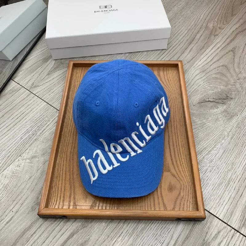 Balenciaga Diagonal Cap In Blue