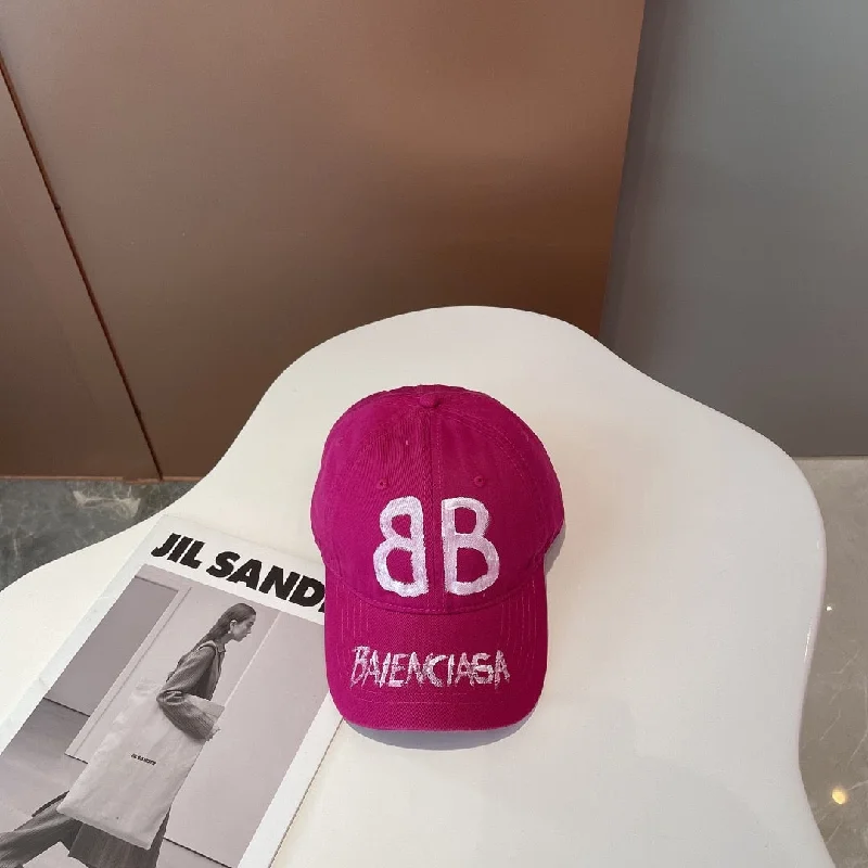 Balenciage BB Sprayed Pink Cap