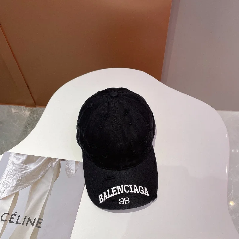 Balenciage Logo Visor Cap Black Cap