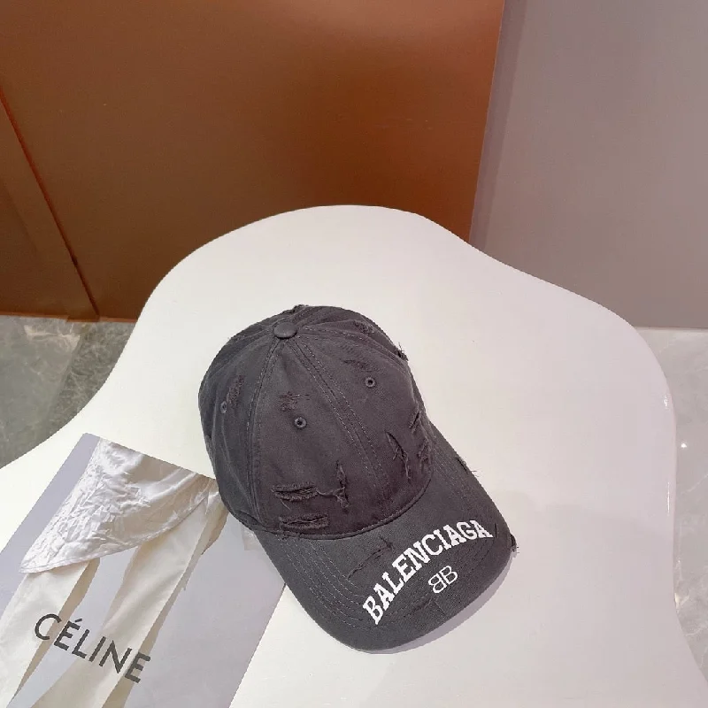 Balenciage Logo Visor Cap Grey Cap