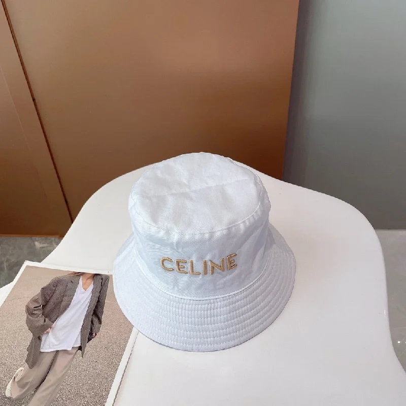 Celine Bucket Hat White Celine Hat