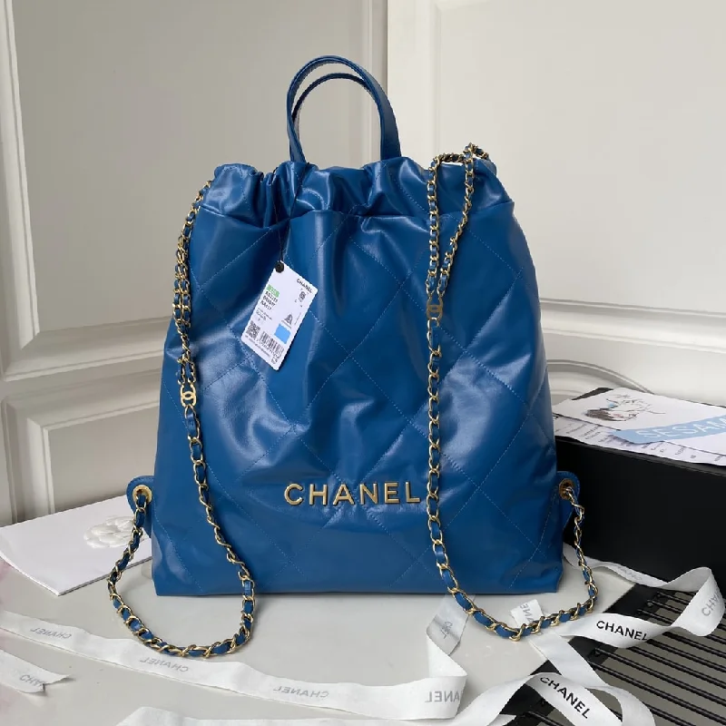 Chanel Backpack Blue Large Bag For Women 51cm/20in