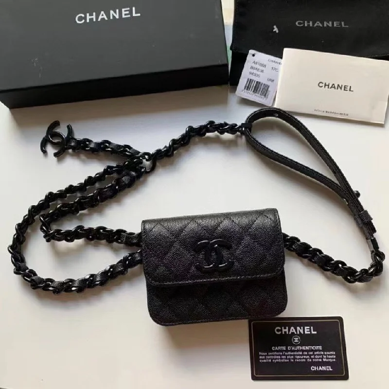 Chanel Classic Flap Bag Black For Women 5.1in/13cm