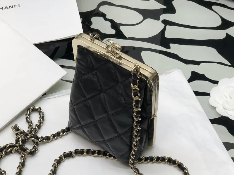 Chanel Cruise Clutch Crossbaby Black Bag For Women 13cm/5in