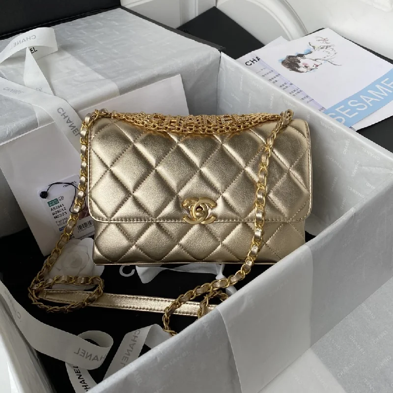 Chanel Flap Bag Small Gold Bag For Women 15cm/6in