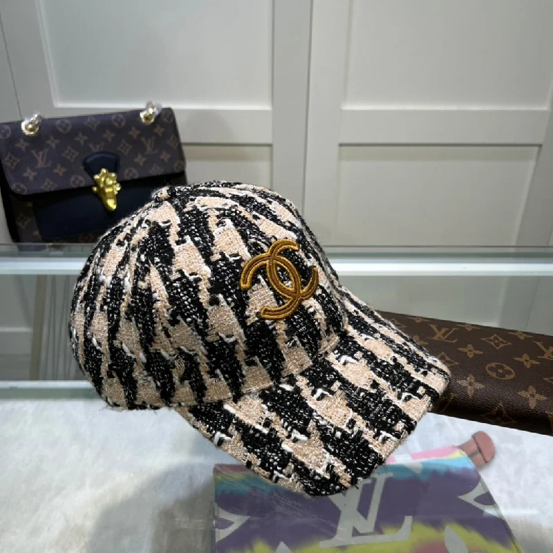 Chanel Hat Black/Beige