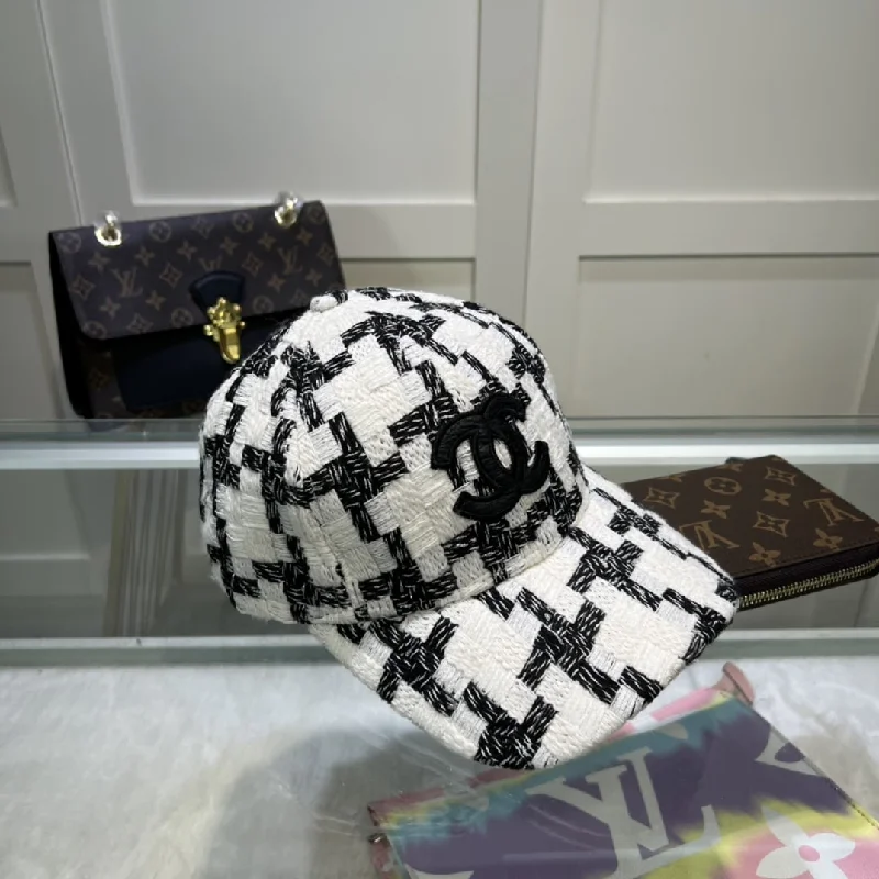 Chanel Hat Black/White