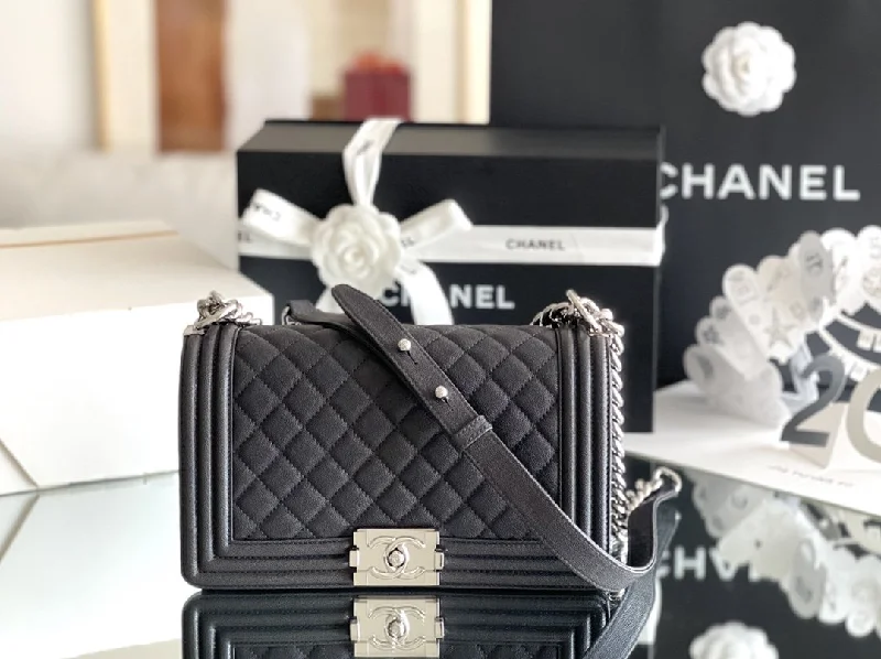 Chanel Medium Classic Flap Bag 25cm Black For Women A67086