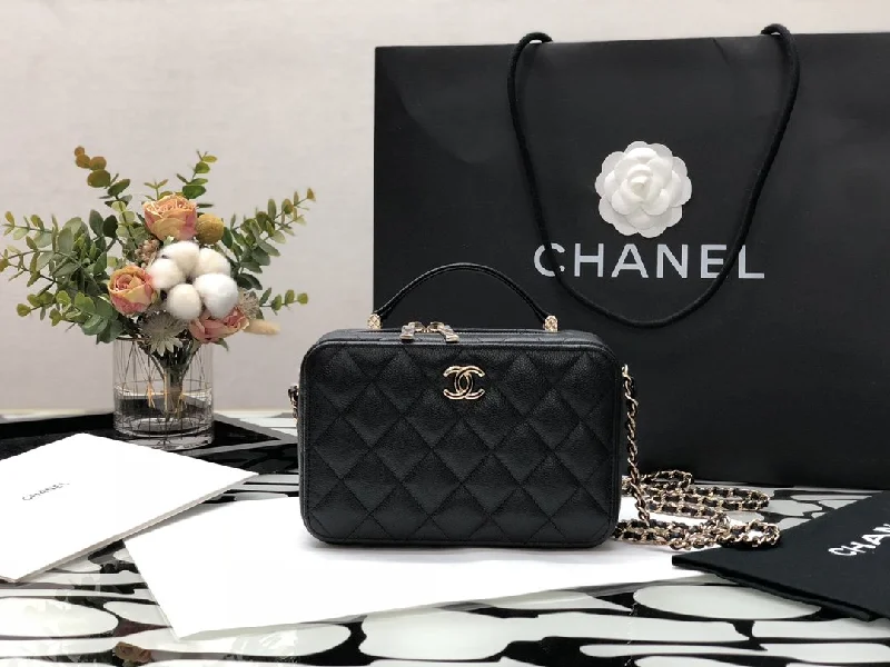 Chanel Mini Camera Case Black For Women 7.4in/19cm