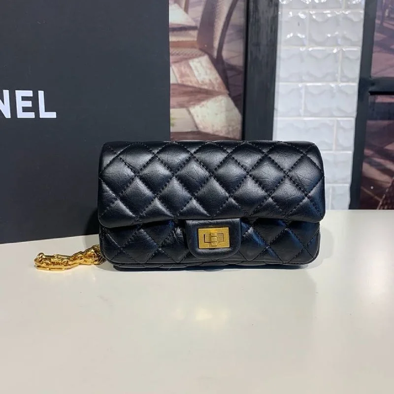 Chanel Reissue 2.55 Waist Belt Bag Black For Women. Women-s Bags. Shoulder And Crossbody Bags 6.7in/17cm