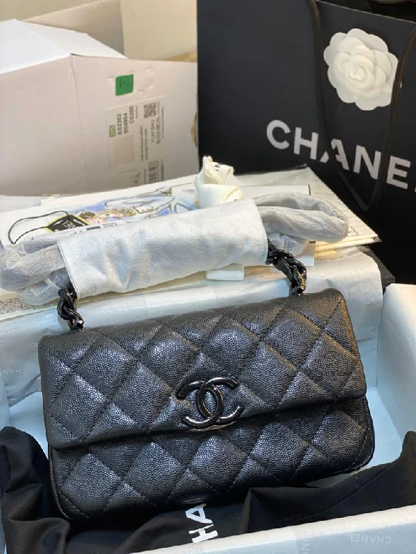 Chanel Small Flap Bag Black For Women 7.8in/20cm