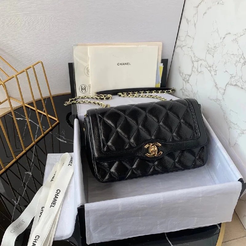 Chanel Small Flapbag Black For Women 8.6in/22cm