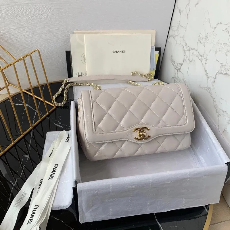 Chanel Small Flapbag White For Women 8.6in/22cm