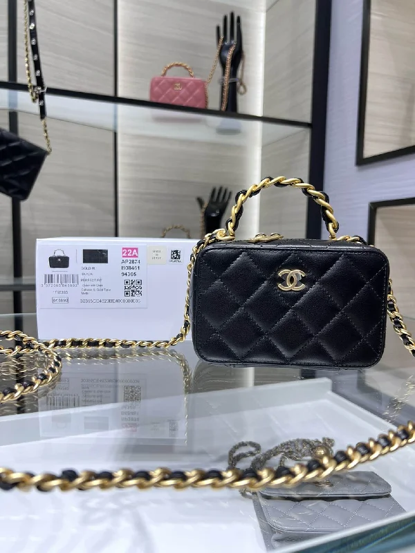 Chanel Vanity With Chain Black Bag For Women 9cm/3.5in AP2920 B08811 94305