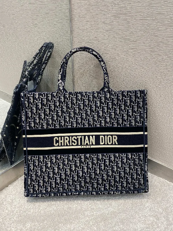 Christian Dior Blue Large Handle Bag 42cm