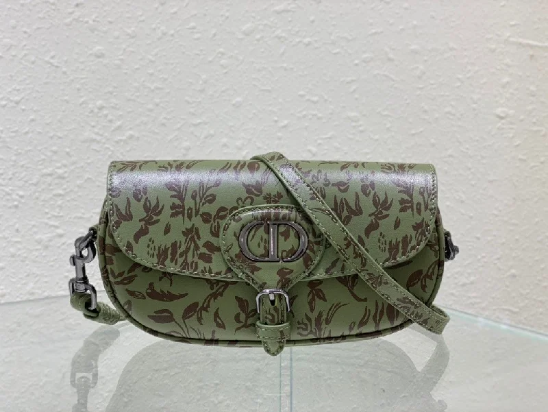 Christian Dior Bobby East-West Bag Green. For Women. Women-s Handbags 8.5in/21cm CD