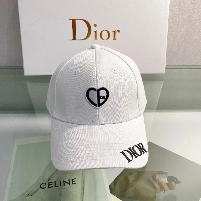 Christian Dior Jack Dior Baseball Cap In White