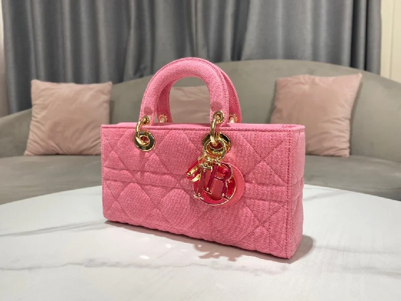 Christian Dior Lady D-Joy Bag Pink. For Women Women-s Handbags 26cm/10in CD M0540WTJA_M929